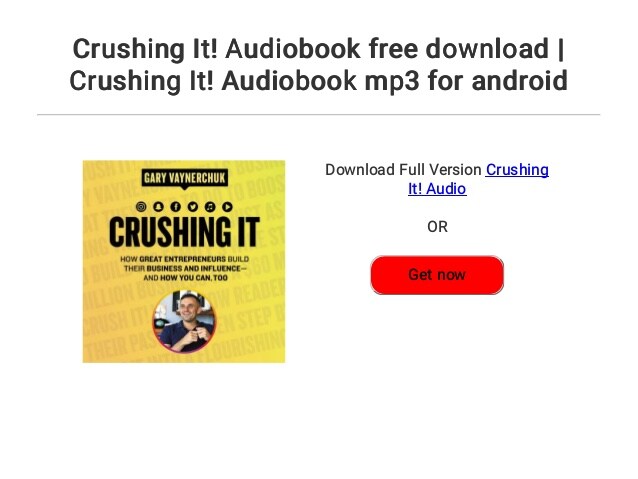 gary vaynerchuk crush it audiobook download free